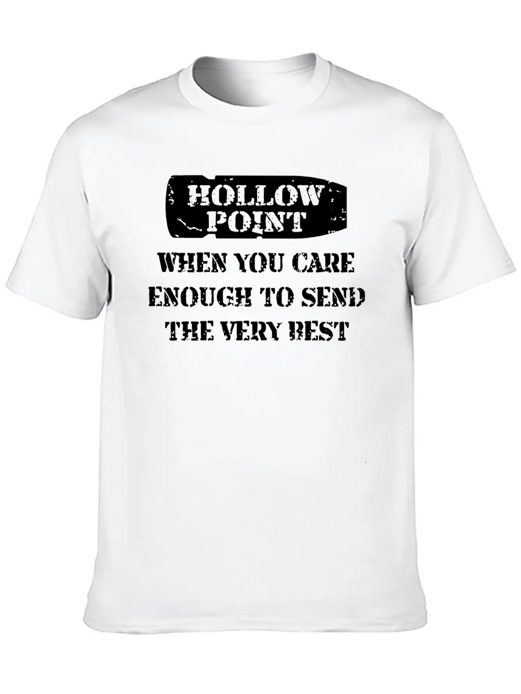 Hollow Point Unisex Casual T-Shirt – Clean Design For Daily Comfort