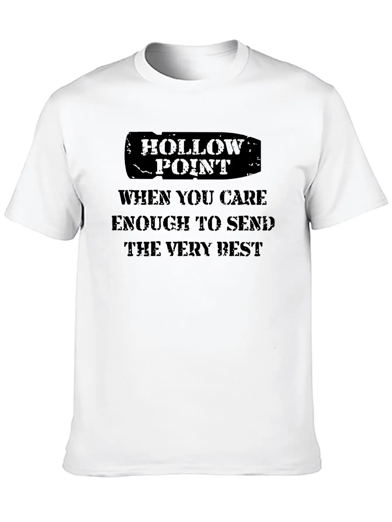 Hollow Point Unisex Casual T-Shirt – Clean Design For Daily Comfort