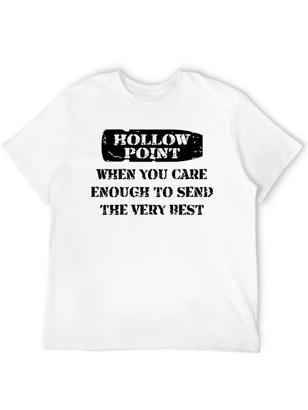 Hollow Point Unisex Casual T-Shirt – Clean Design For Daily Comfort