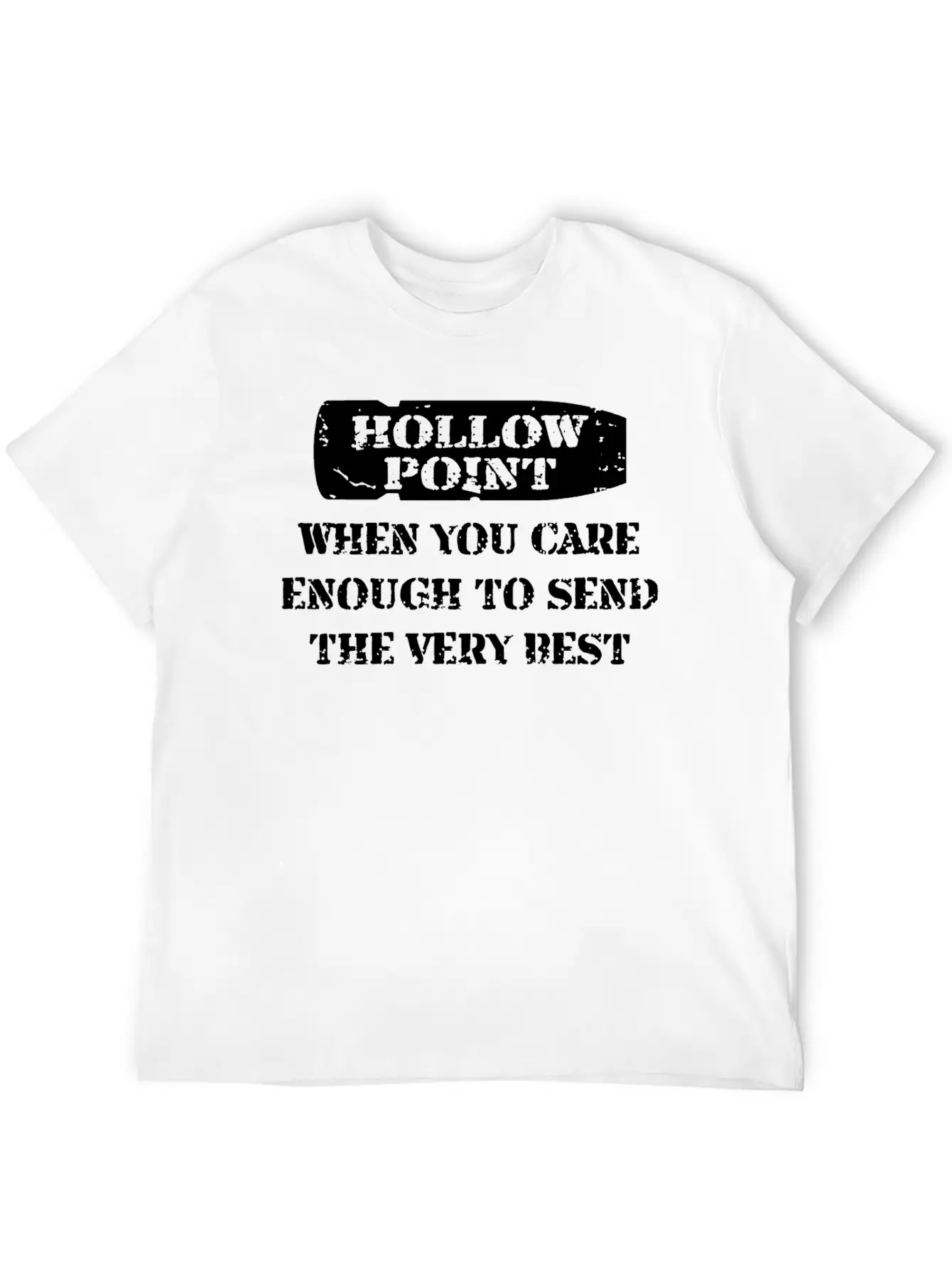 Hollow Point Unisex Casual T-Shirt – Clean Design For Daily Comfort