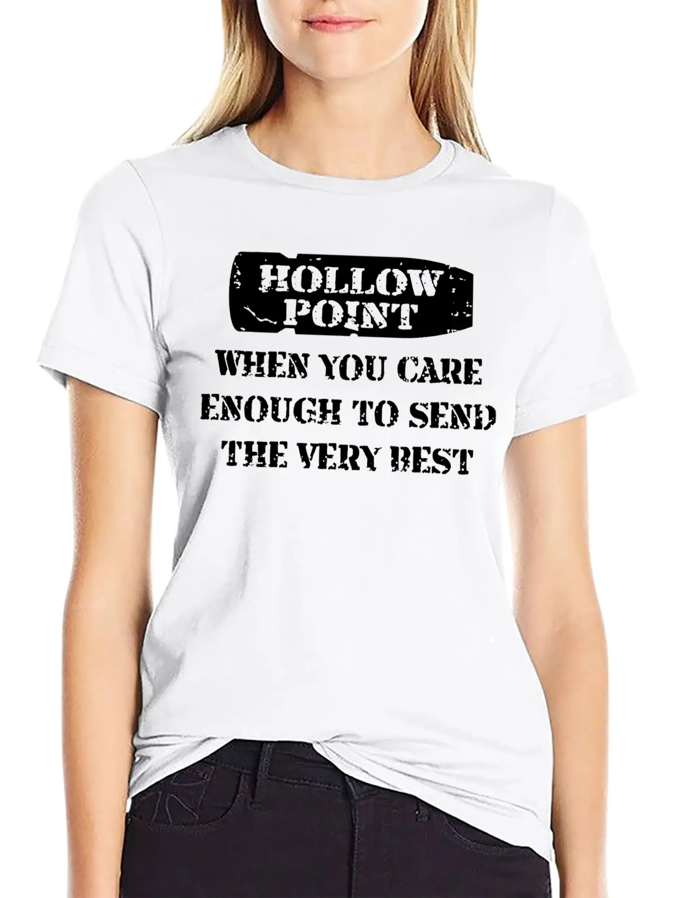 Hollow Point Unisex Casual T-Shirt – Clean Design For Daily Comfort