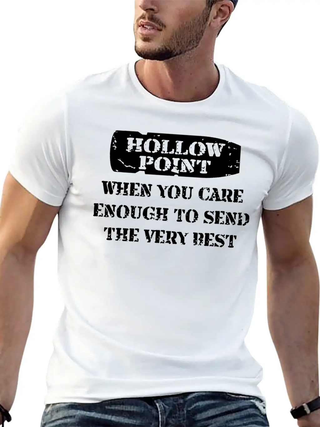 Hollow Point Unisex Casual T-Shirt – Clean Design For Daily Comfort