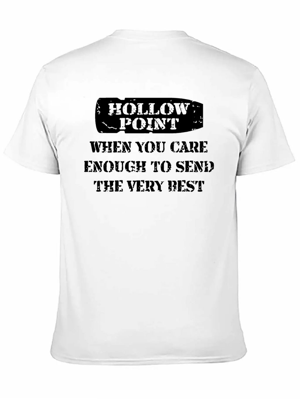 Hollow Point Unisex Casual T-Shirt – Clean Design For Daily Comfort