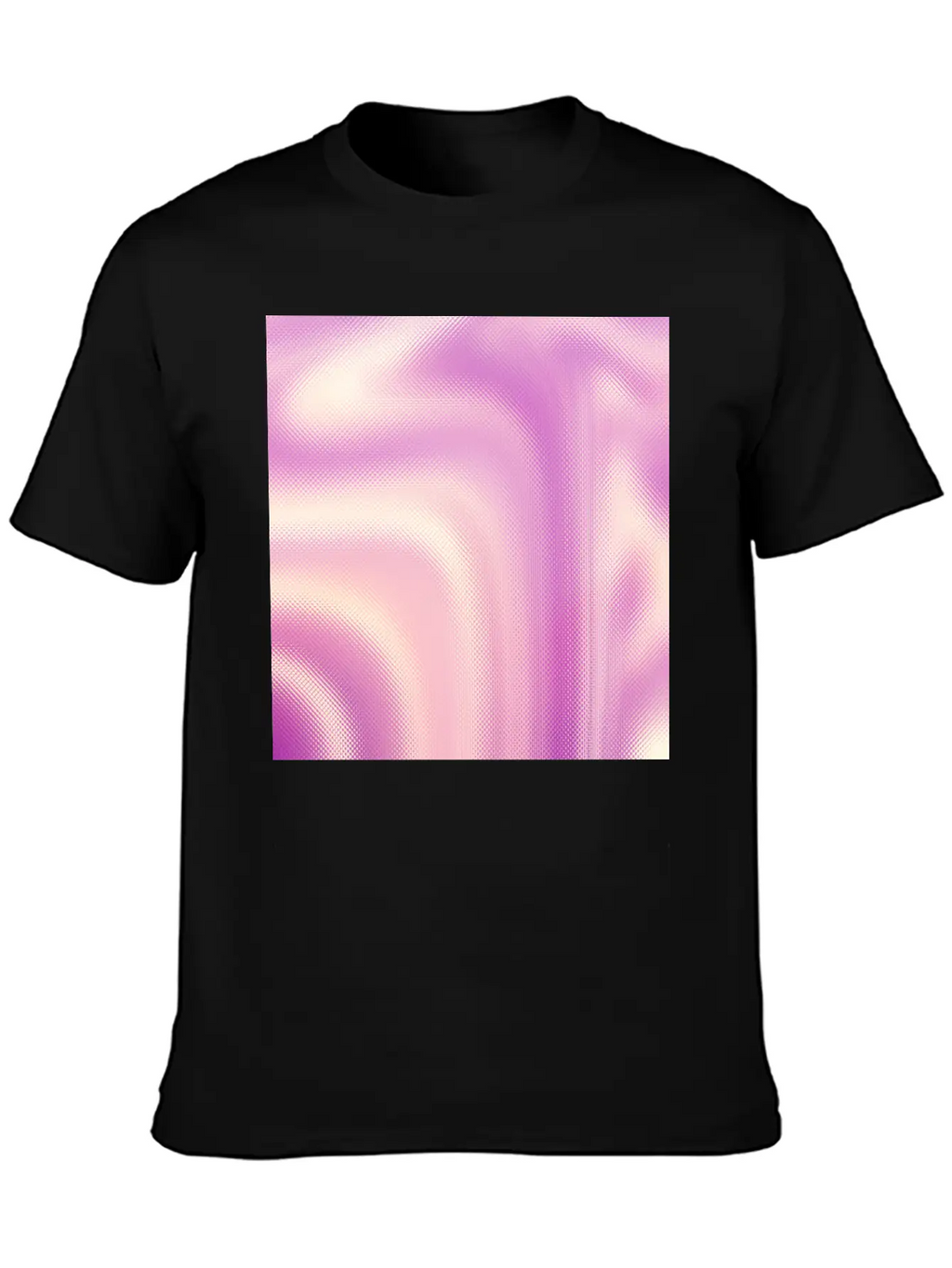 Holographic Pink Iridescent Fantasy Background Stylish Everyday T-Shirt – Unisex Basic Cotton Tee
