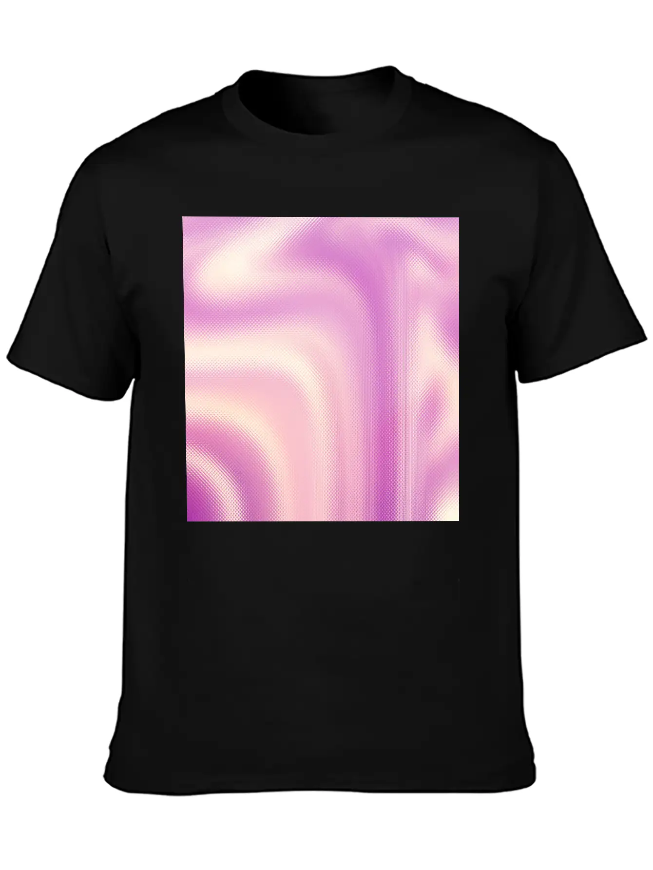 Holographic Pink Iridescent Fantasy Background Stylish Everyday T-Shirt – Unisex Basic Cotton Tee
