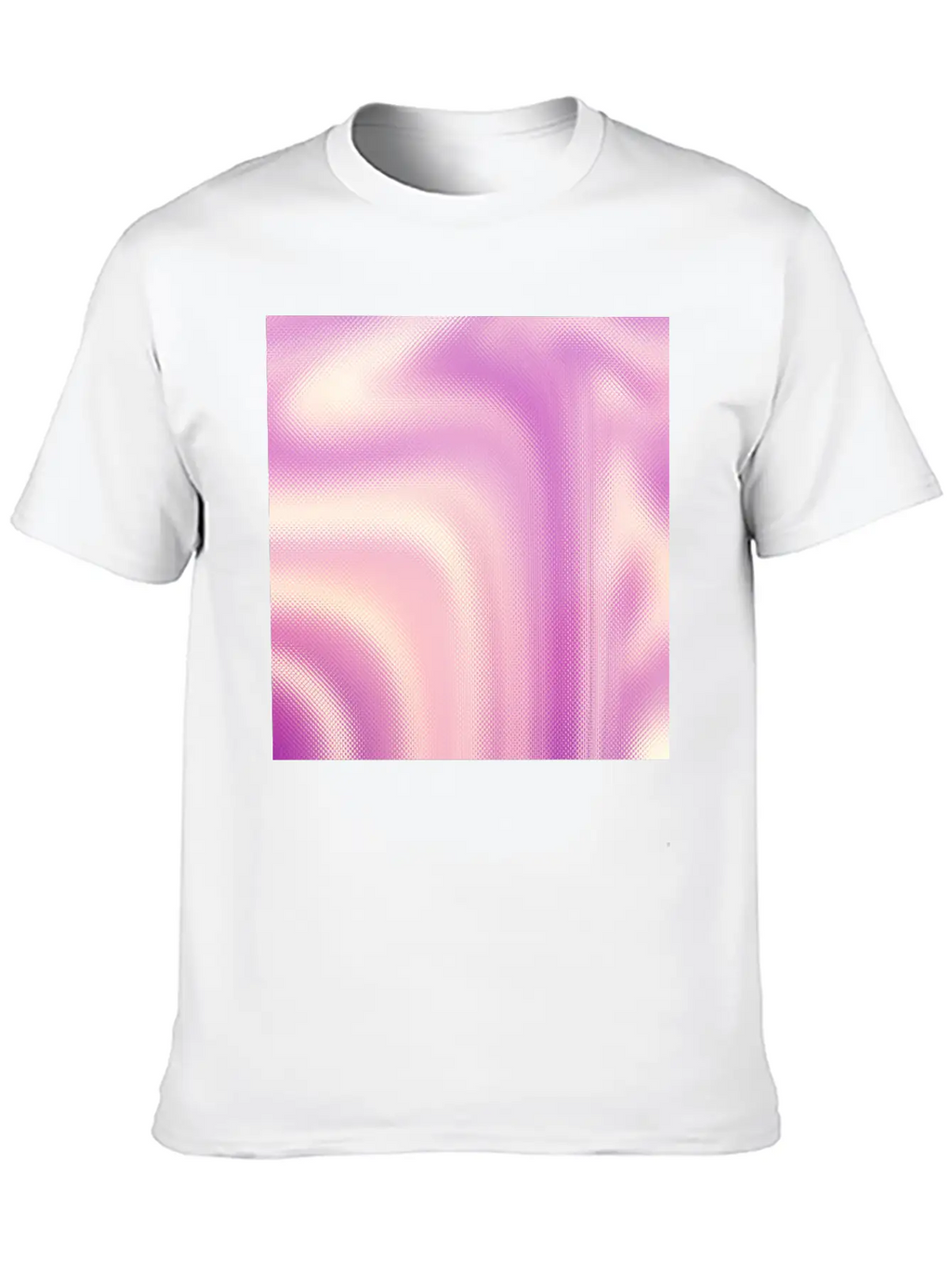 Holographic Pink Iridescent Fantasy Background Stylish Everyday T-Shirt – Unisex Basic Cotton Tee
