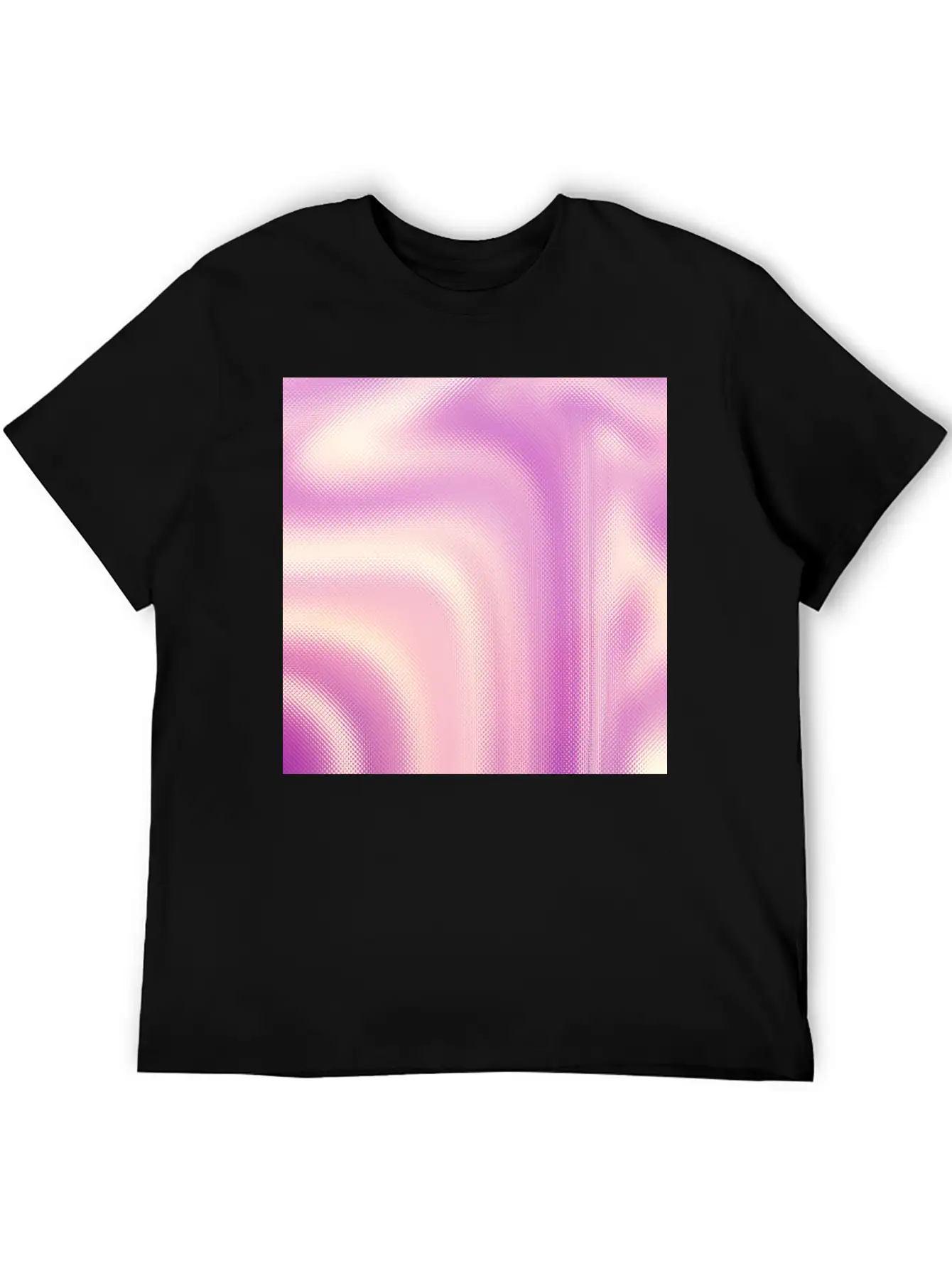 Holographic Pink Iridescent Fantasy Background Stylish Everyday T-Shirt – Unisex Basic Cotton Tee