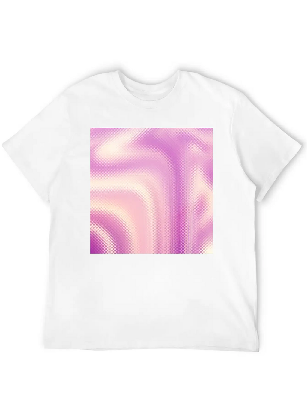 Holographic Pink Iridescent Fantasy Background Stylish Everyday T-Shirt – Unisex Basic Cotton Tee
