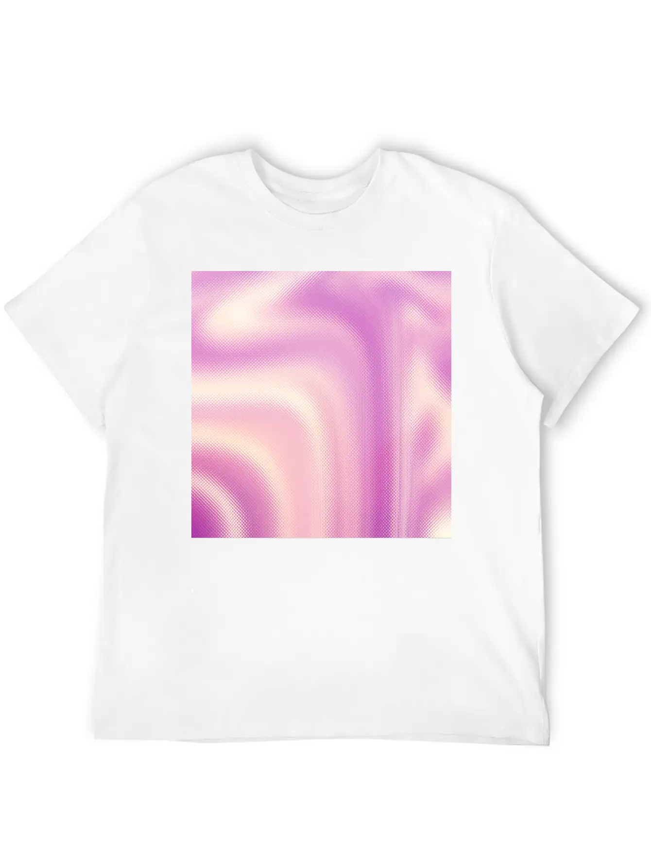 Holographic Pink Iridescent Fantasy Background Stylish Everyday T-Shirt – Unisex Basic Cotton Tee