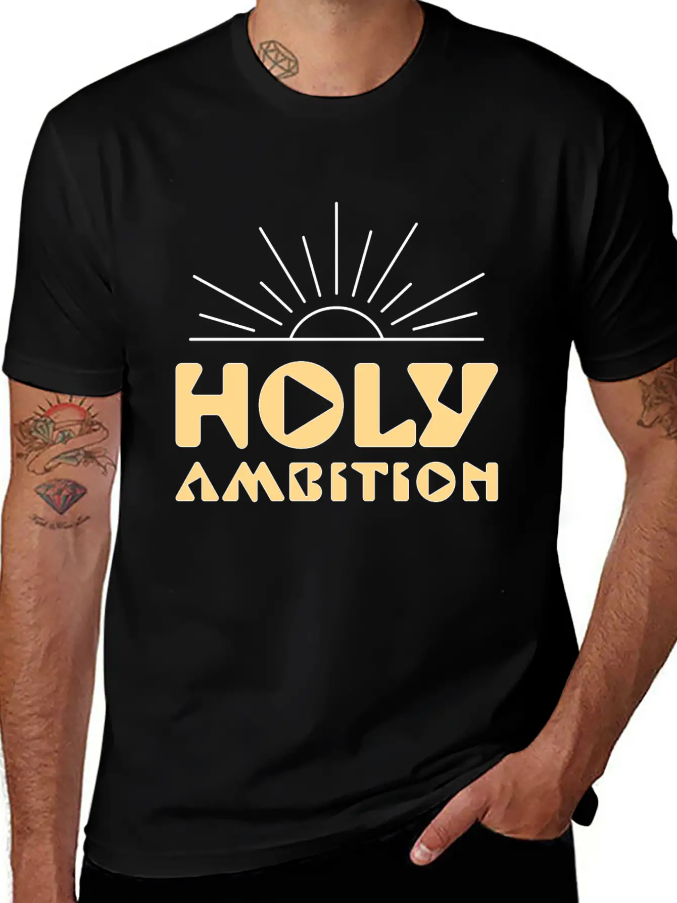 Holy Ambition Unisex Casual T-Shirt – Clean Design For Daily Comfort