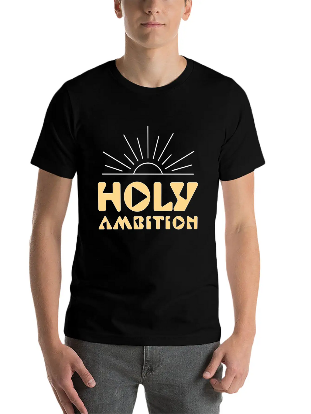 Holy Ambition Unisex Casual T-Shirt – Clean Design For Daily Comfort