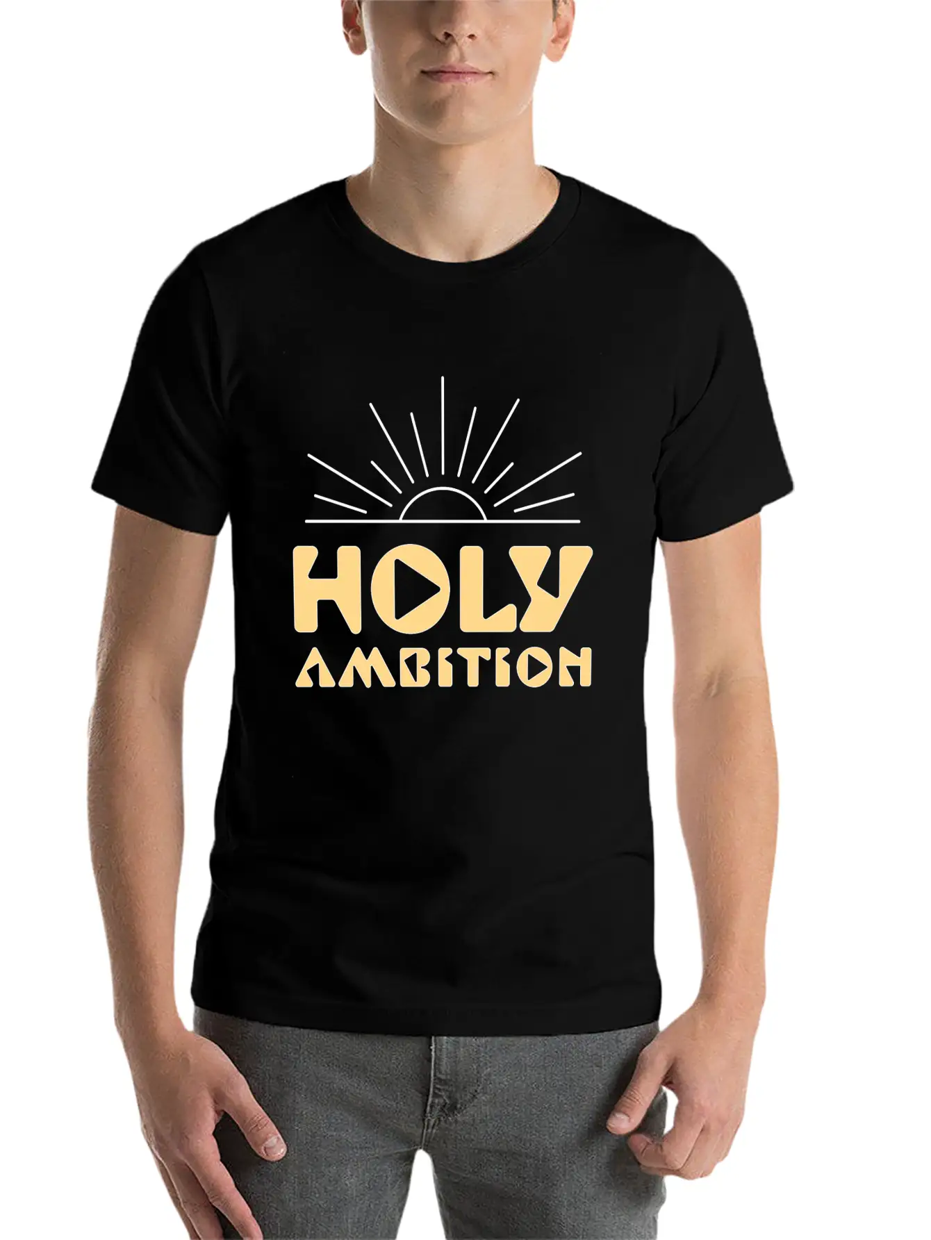 Holy Ambition Unisex Casual T-Shirt – Clean Design For Daily Comfort