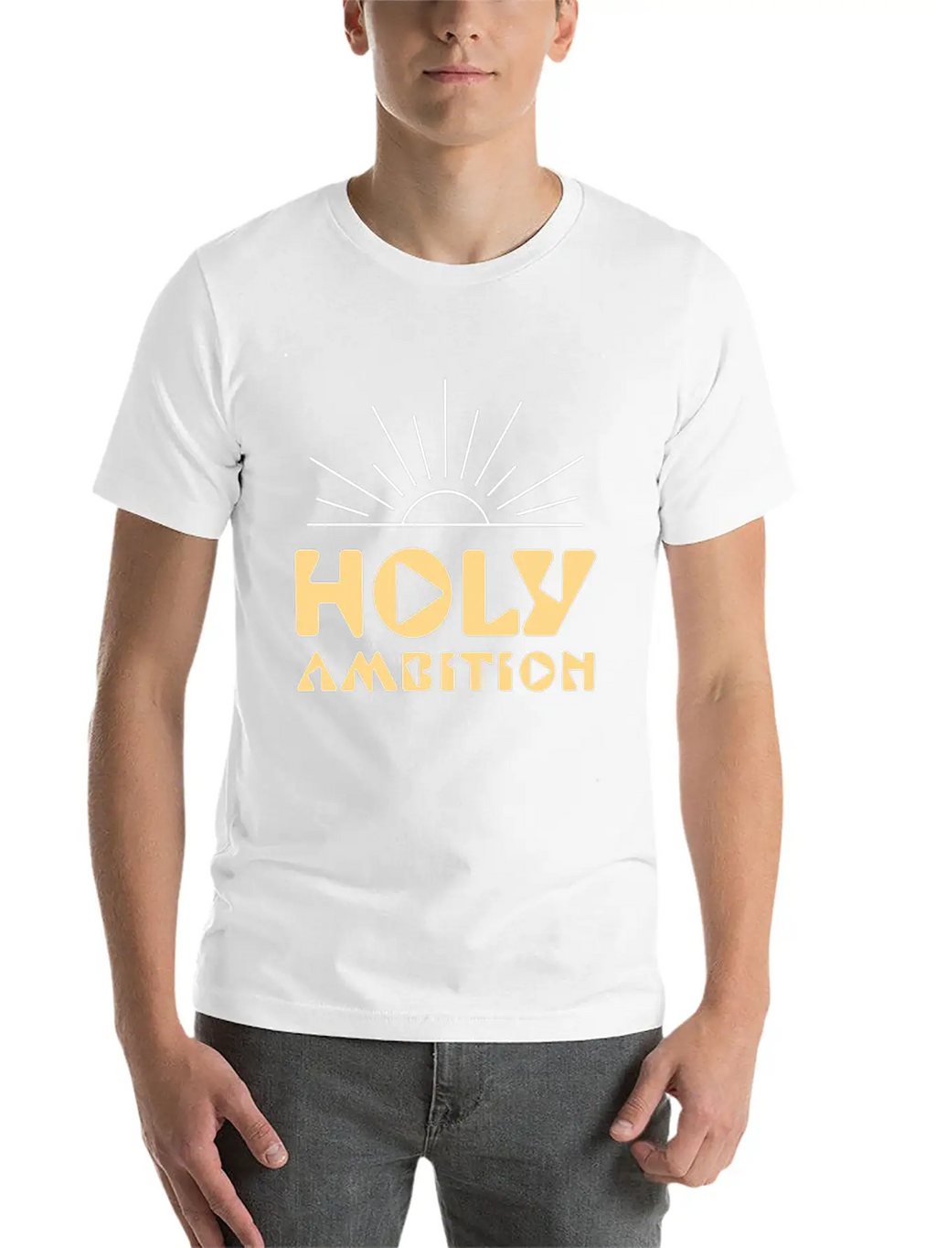 Holy Ambition Unisex Casual T-Shirt – Clean Design For Daily Comfort