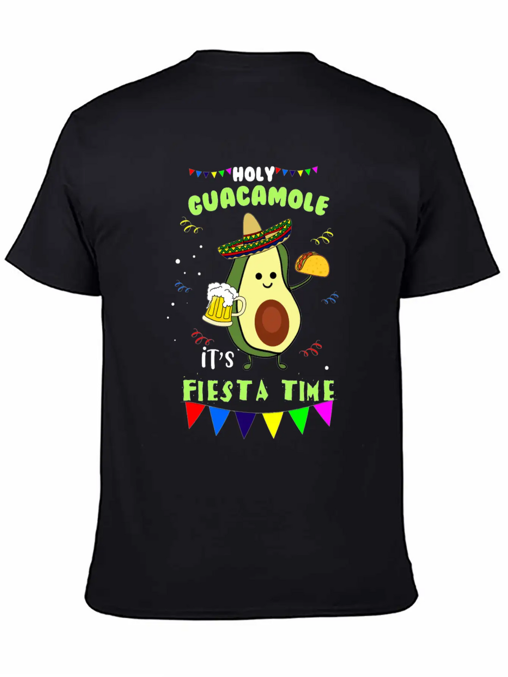 Holy Guacamole Mexican Avocado Dip Fiesta Gift Breathable Soft Cotton T-Shirt – Timeless Casual Look