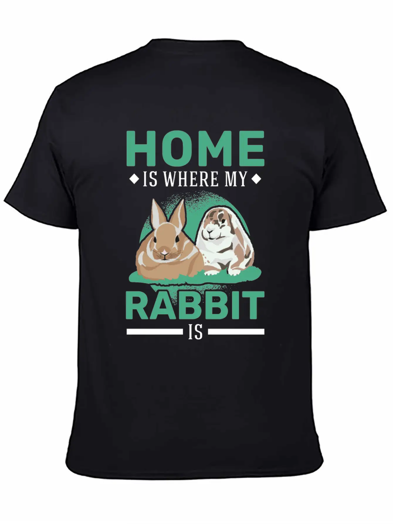 Home Is Where My Rabbit Stylish Everyday T-Shirt – Unisex Basic Cotton Tee