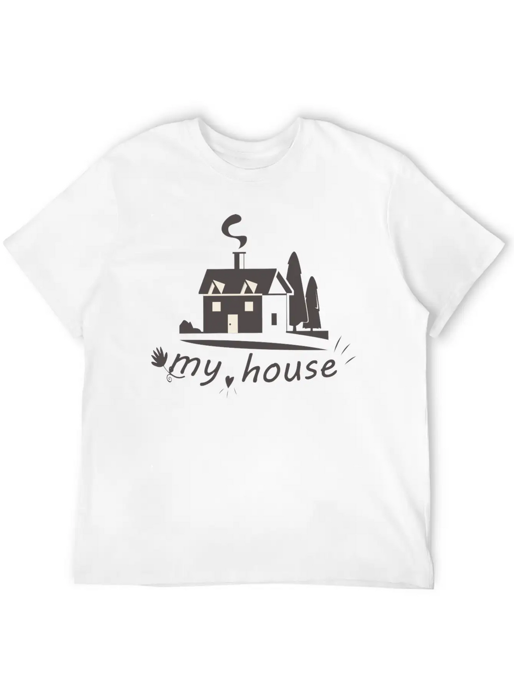 Homebound Harmony Tee Breathable Soft Cotton T-Shirt – Timeless Casual Look