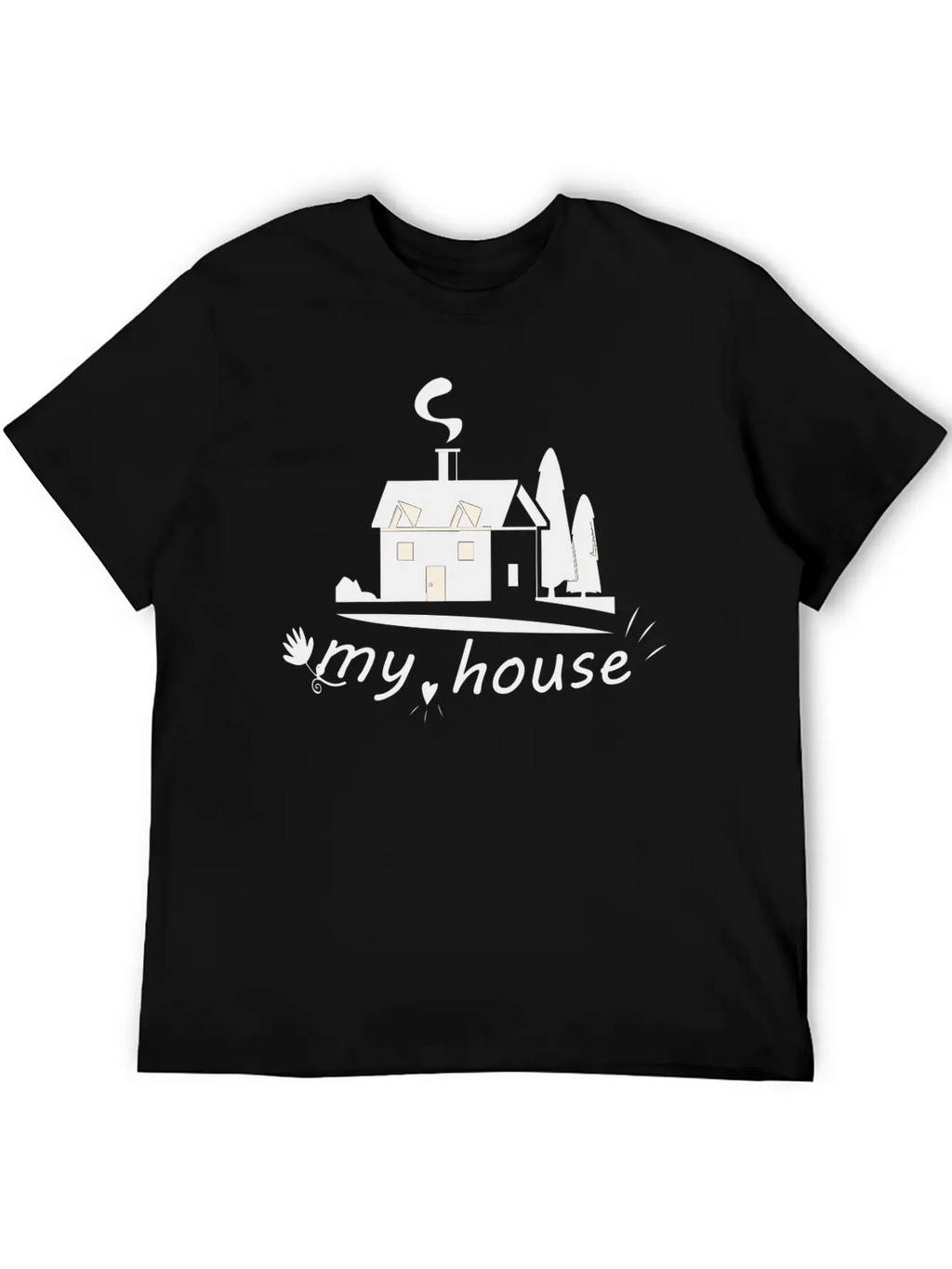 Homebound Harmony Tee Breathable Soft Cotton T-Shirt – Timeless Casual Look