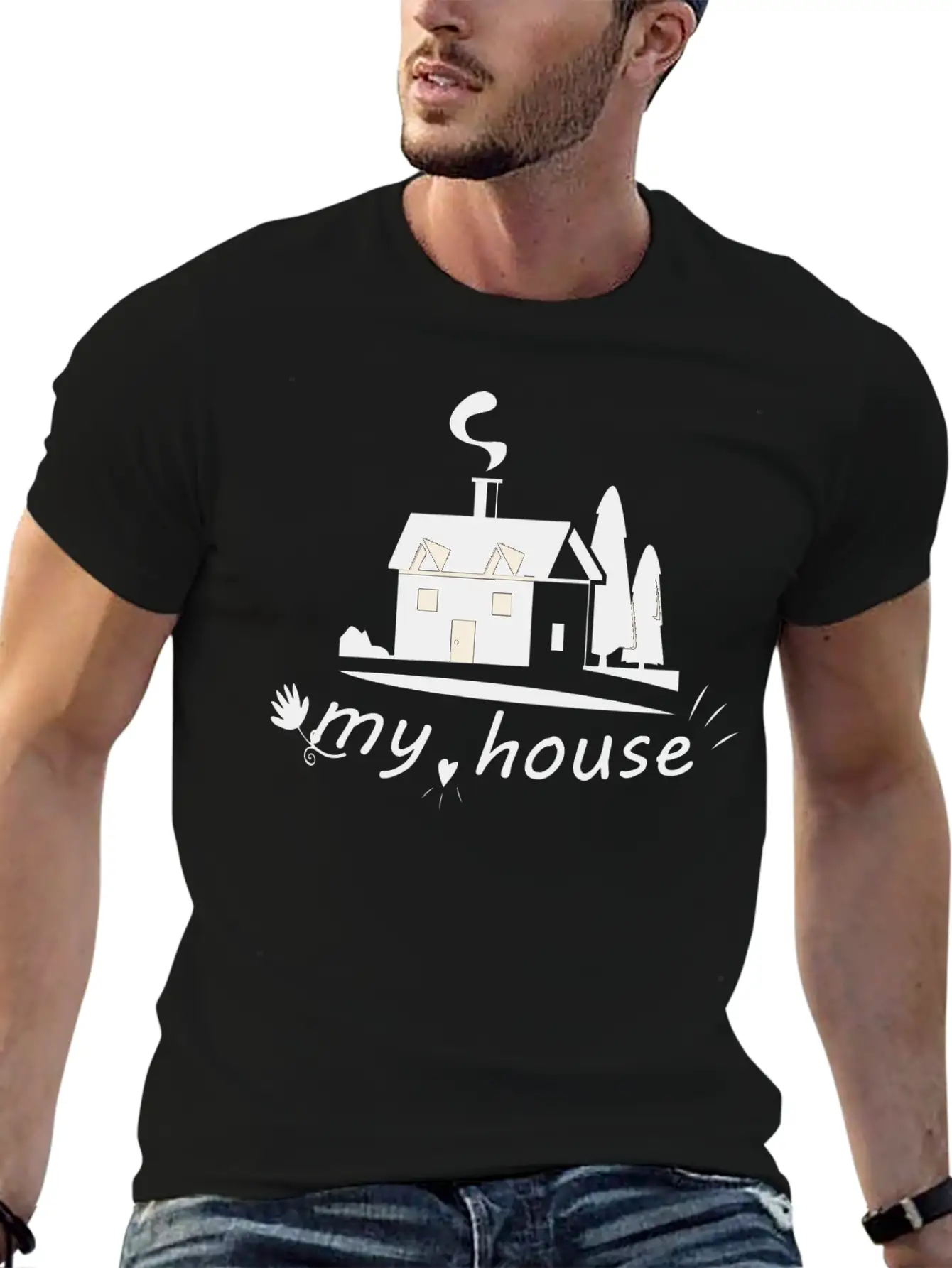 Homebound Harmony Tee Breathable Soft Cotton T-Shirt – Timeless Casual Look