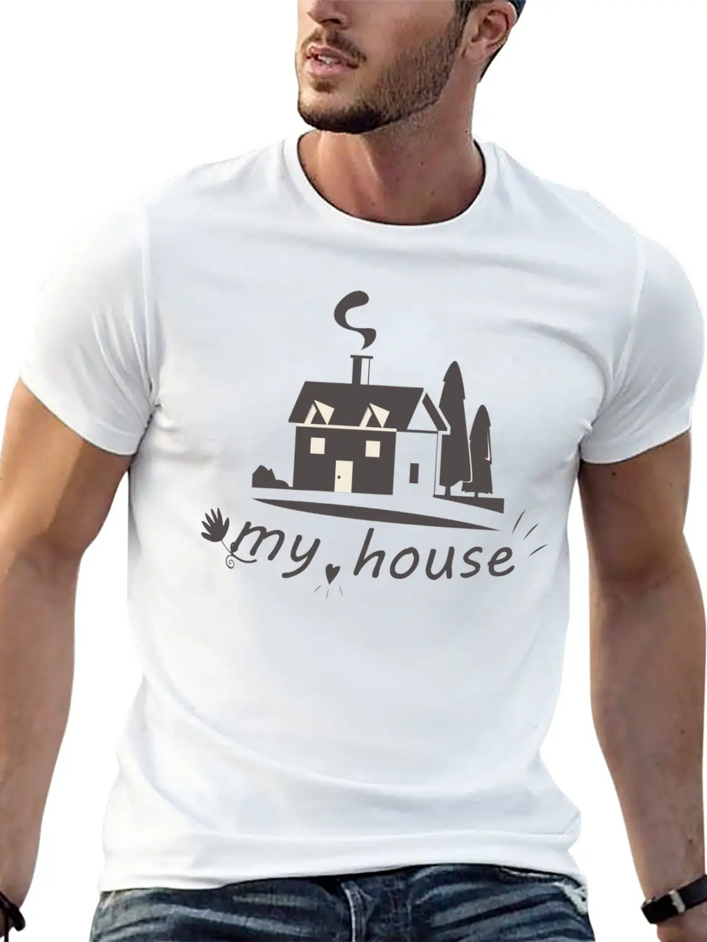 Homebound Harmony Tee Breathable Soft Cotton T-Shirt – Timeless Casual Look