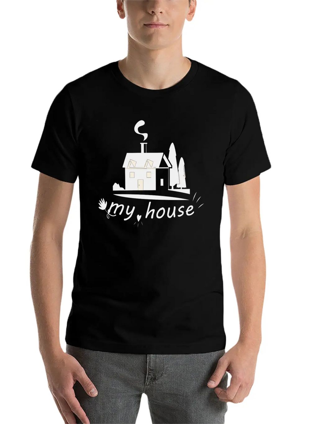 Homebound Harmony Tee Breathable Soft Cotton T-Shirt – Timeless Casual Look
