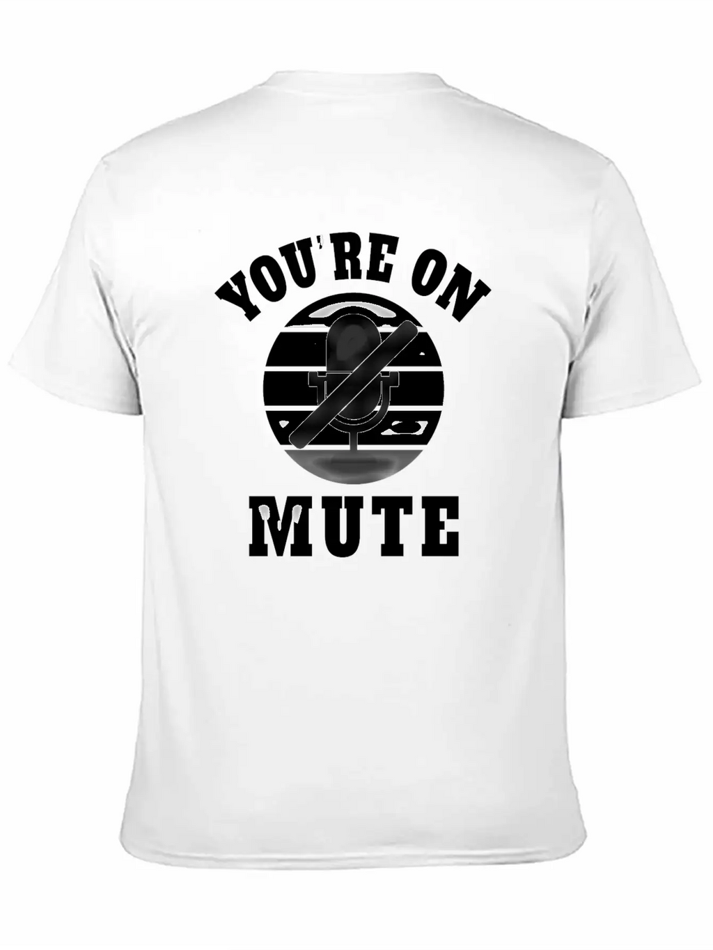 Homeoffice Microphone Office Work Job Pandemic Unisex Short Sleeve Soft Cotton T-Shirt – Casual Everyday Wear