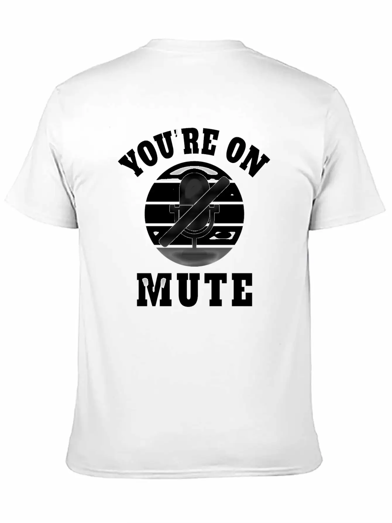 Homeoffice Microphone Office Work Job Pandemic Unisex Short Sleeve Soft Cotton T-Shirt – Casual Everyday Wear