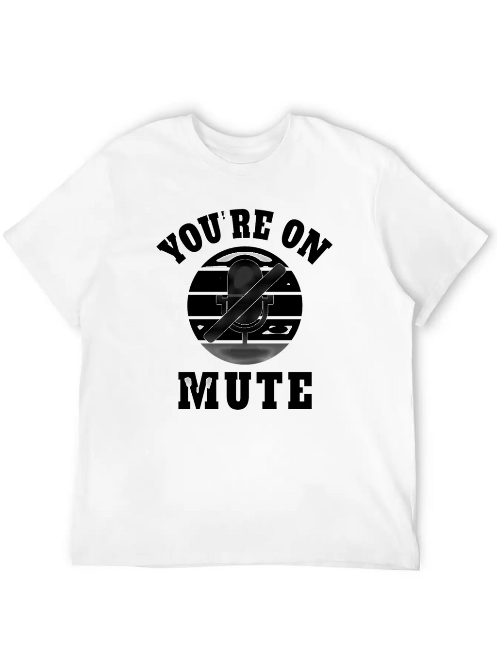 Homeoffice Microphone Office Work Job Pandemic Unisex Short Sleeve Soft Cotton T-Shirt – Casual Everyday Wear