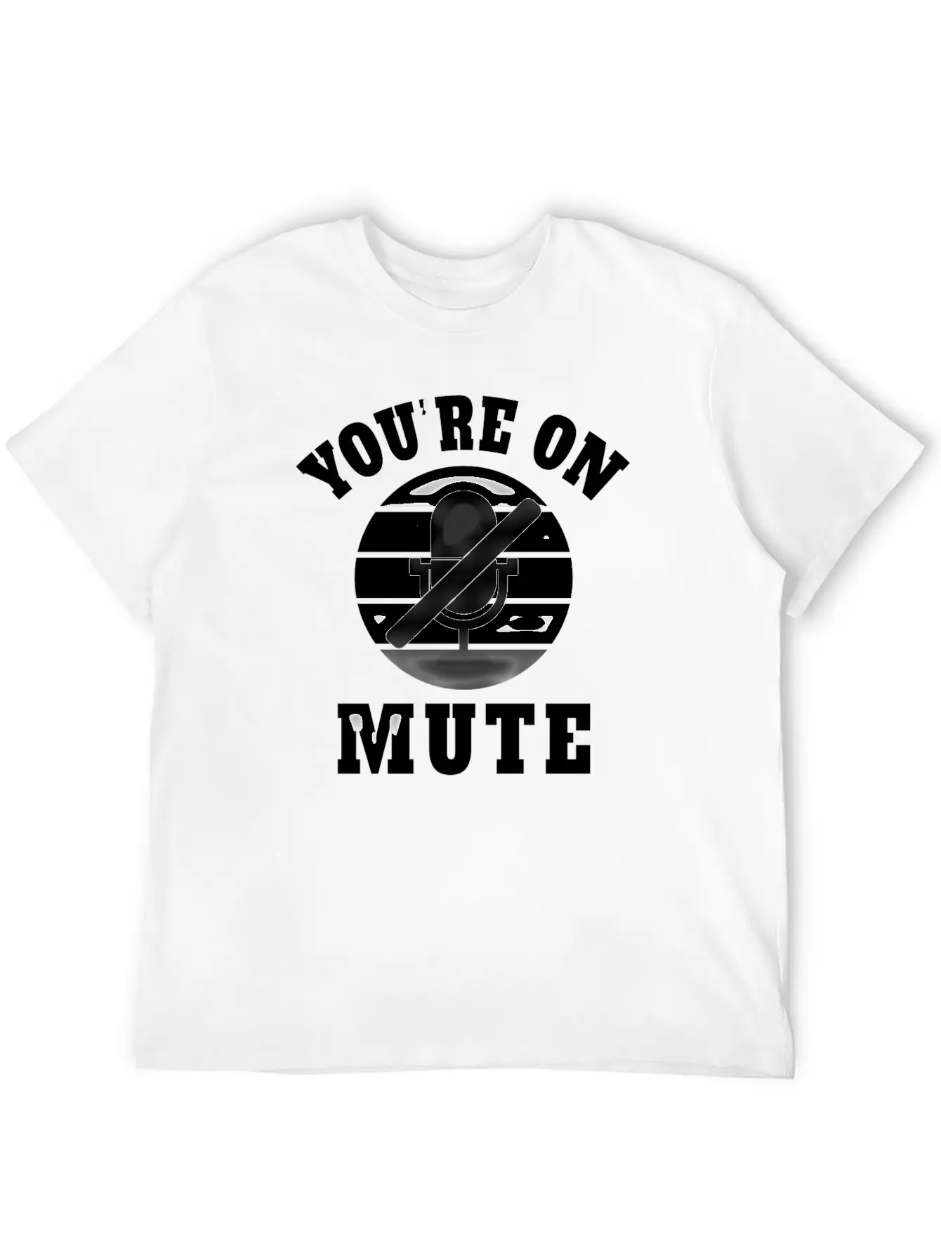 Homeoffice Microphone Office Work Job Pandemic Unisex Short Sleeve Soft Cotton T-Shirt – Casual Everyday Wear