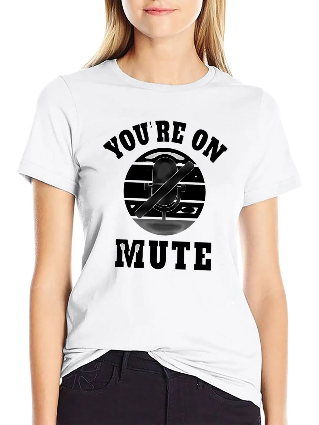 Homeoffice Microphone Office Work Job Pandemic Unisex Short Sleeve Soft Cotton T-Shirt – Casual Everyday Wear