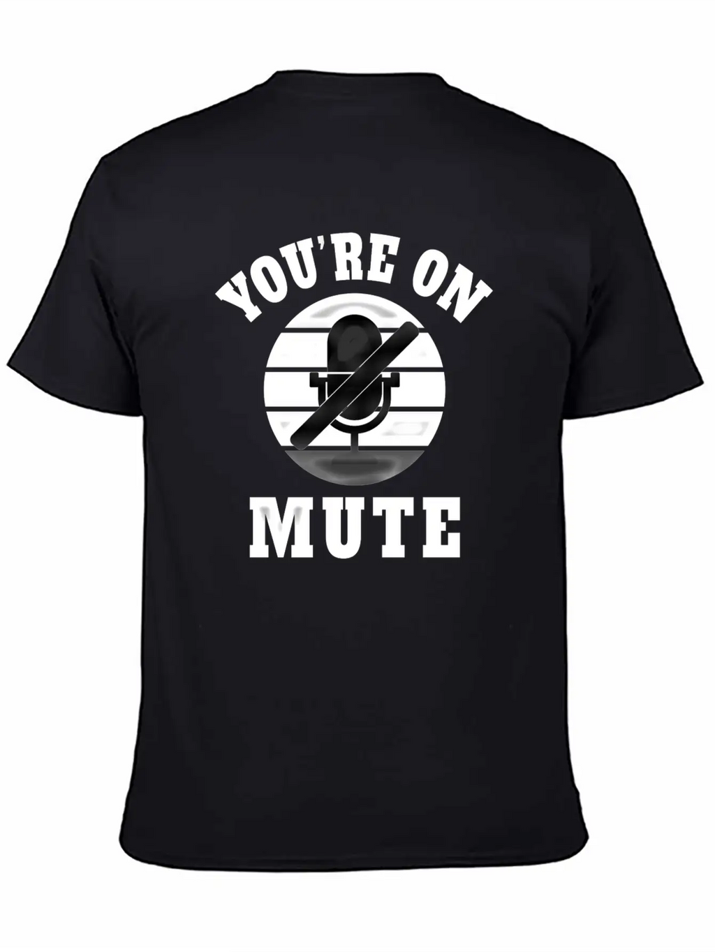 Homeoffice Microphone Office Work Job Pandemic Unisex Short Sleeve Soft Cotton T-Shirt – Casual Everyday Wear