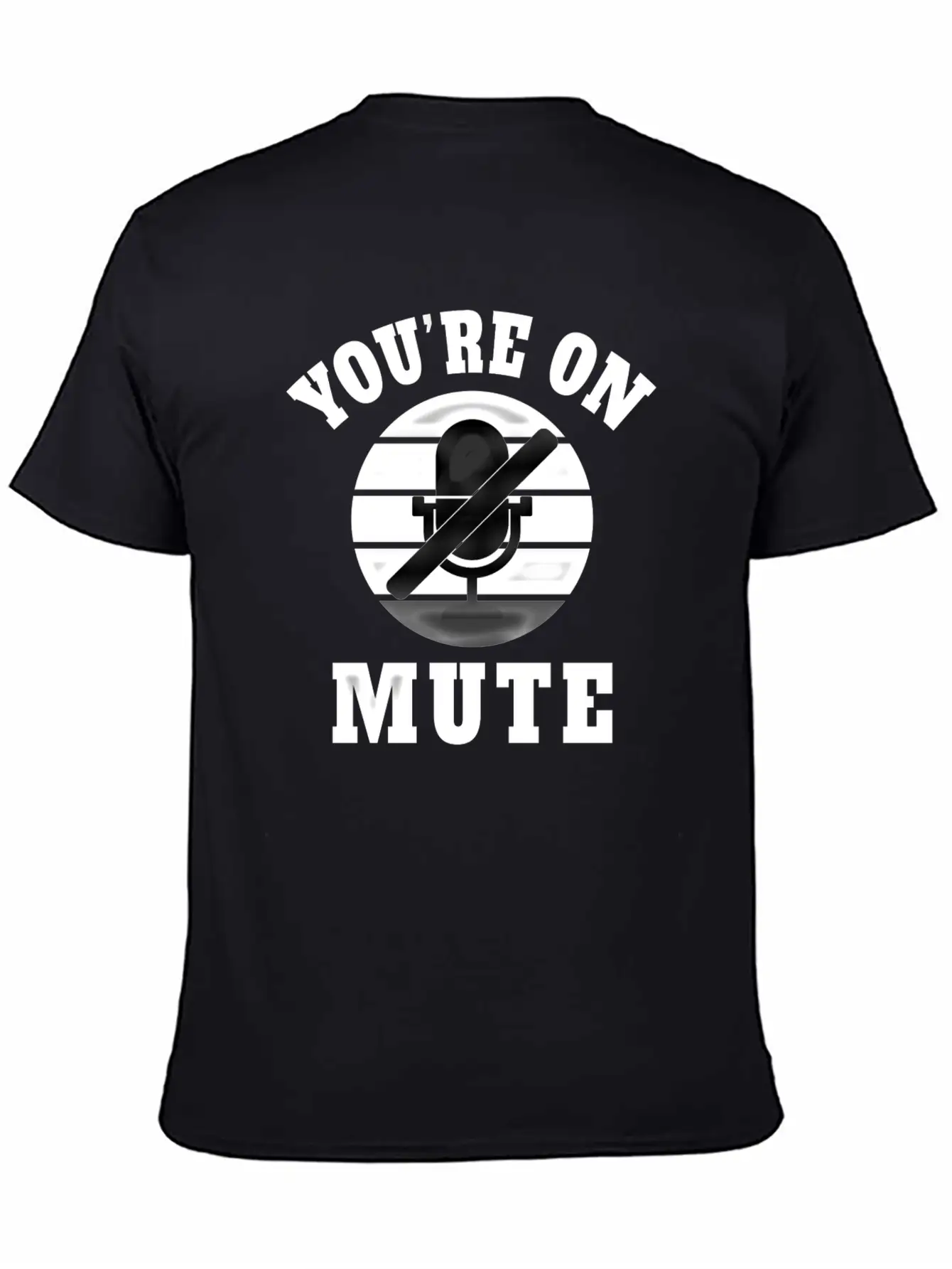 Homeoffice Microphone Office Work Job Pandemic Unisex Short Sleeve Soft Cotton T-Shirt – Casual Everyday Wear