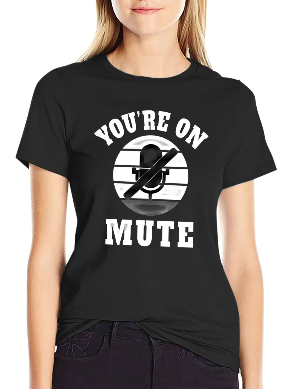 Homeoffice Microphone Office Work Job Pandemic Unisex Short Sleeve Soft Cotton T-Shirt – Casual Everyday Wear