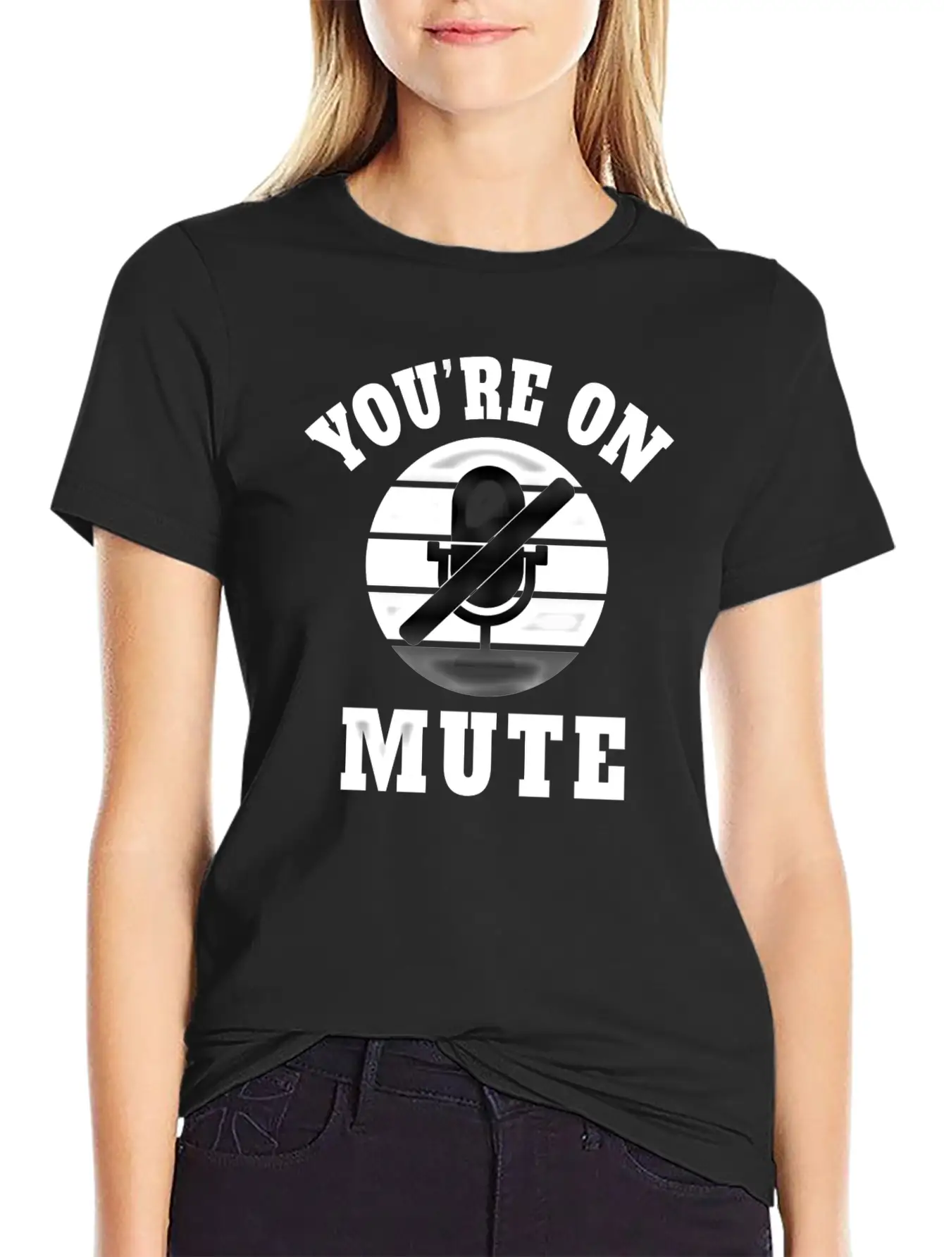 Homeoffice Microphone Office Work Job Pandemic Unisex Short Sleeve Soft Cotton T-Shirt – Casual Everyday Wear