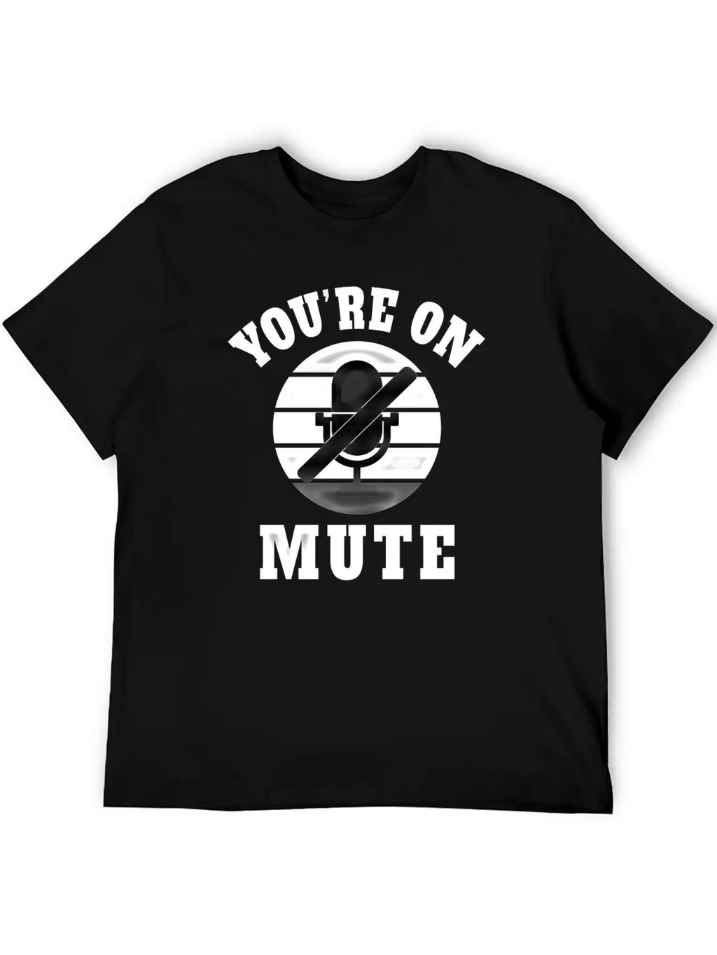 Homeoffice Microphone Office Work Job Pandemic Unisex Short Sleeve Soft Cotton T-Shirt – Casual Everyday Wear