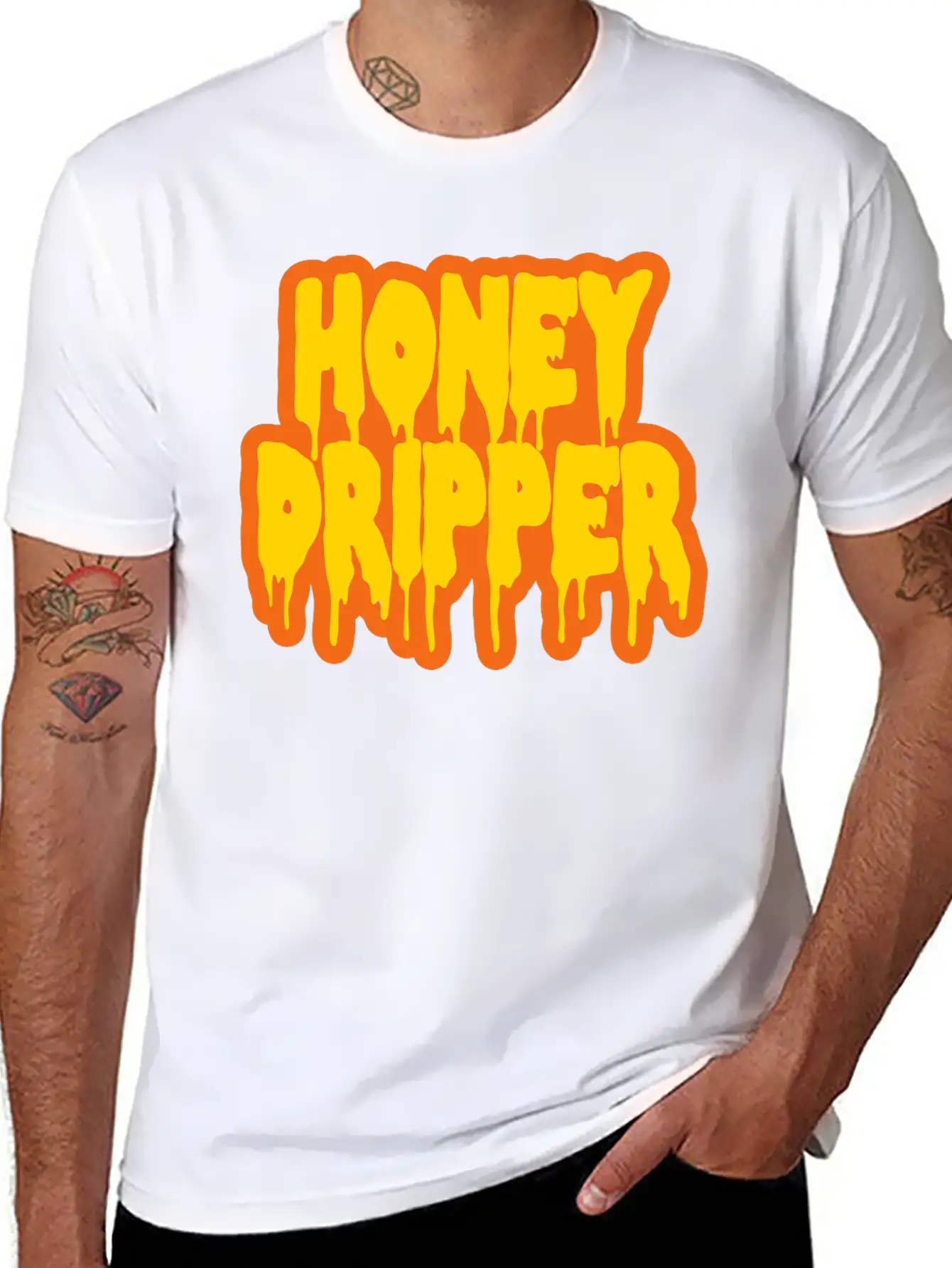 Honey Dripper Stylish Everyday T-Shirt – Unisex Basic Cotton Tee