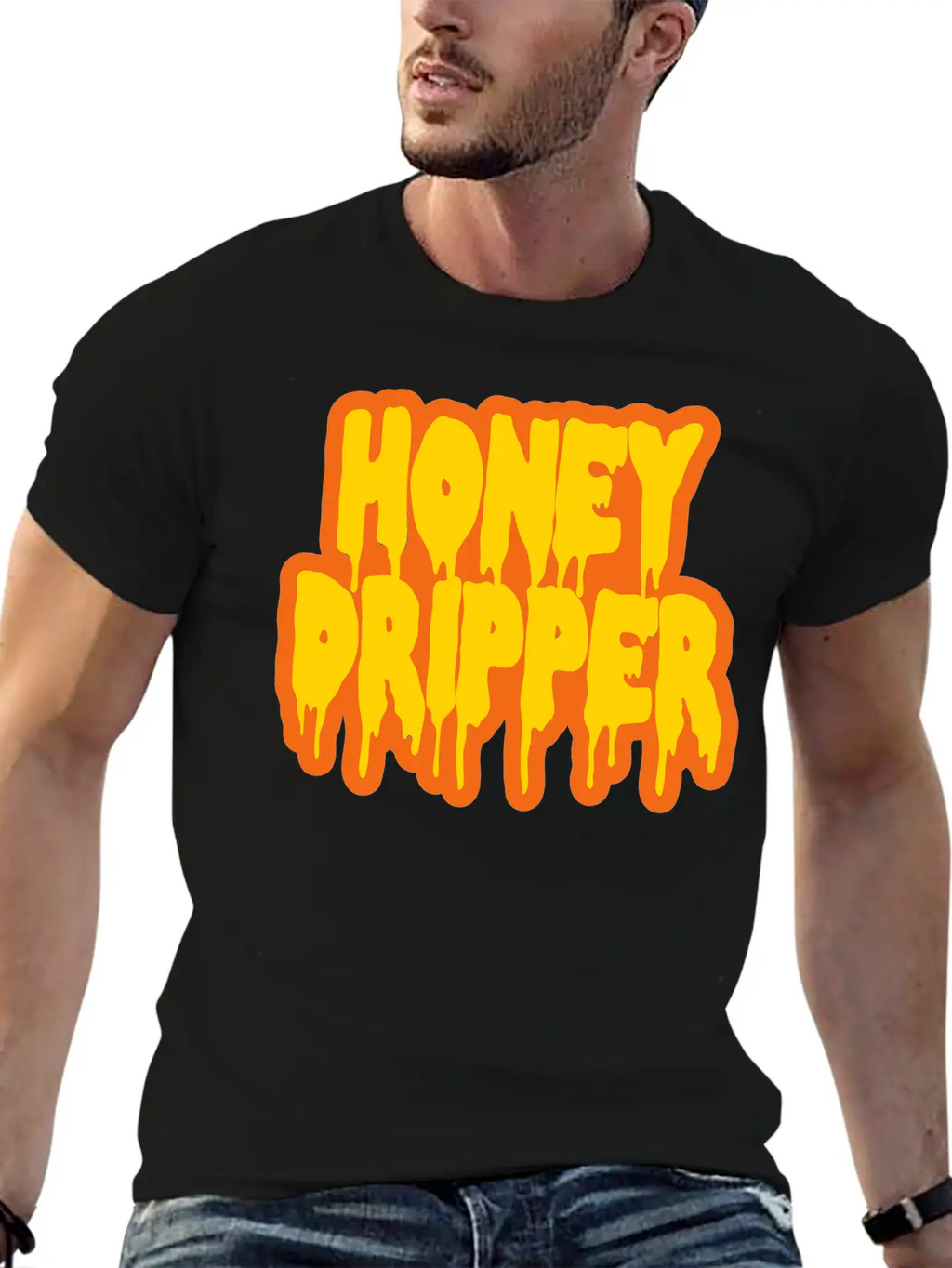 Honey Dripper Stylish Everyday T-Shirt – Unisex Basic Cotton Tee