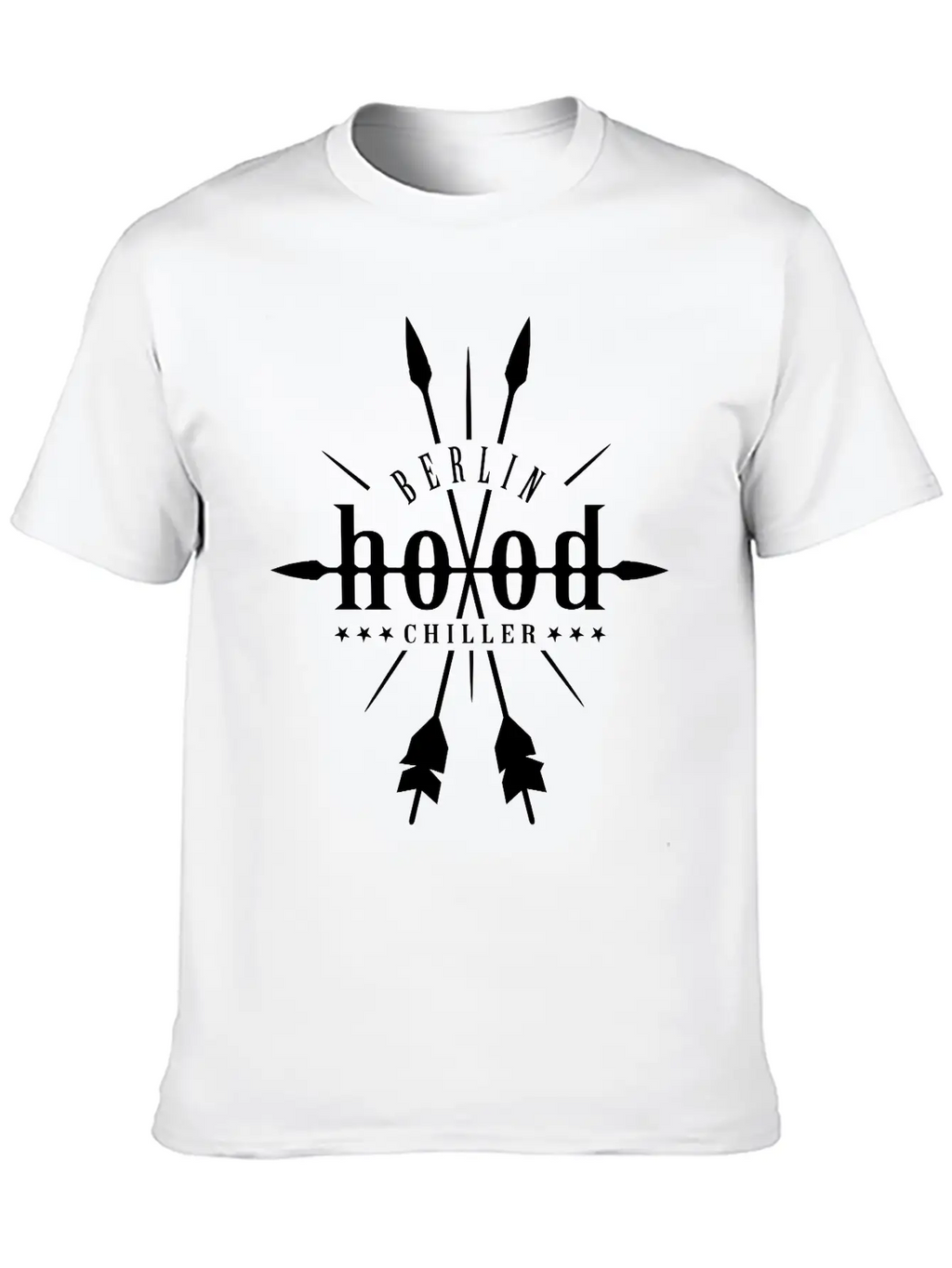 Hood Robin Hood Chiller Berlin Unisex Short Sleeve Soft Cotton T-Shirt – Casual Everyday Wear
