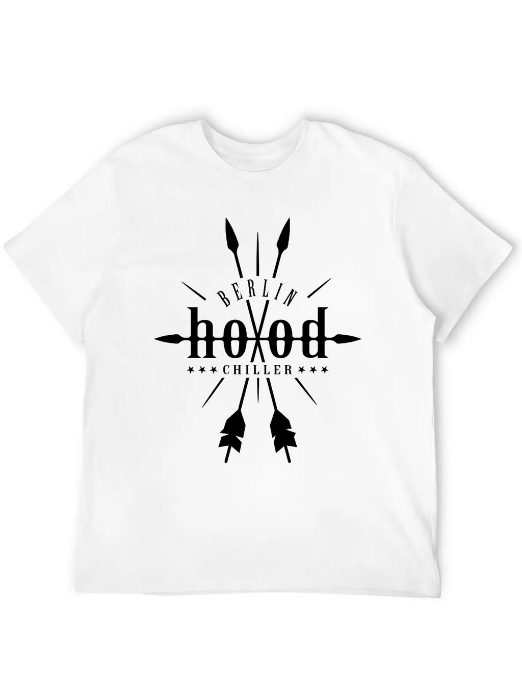 Hood Robin Hood Chiller Berlin Unisex Short Sleeve Soft Cotton T-Shirt – Casual Everyday Wear