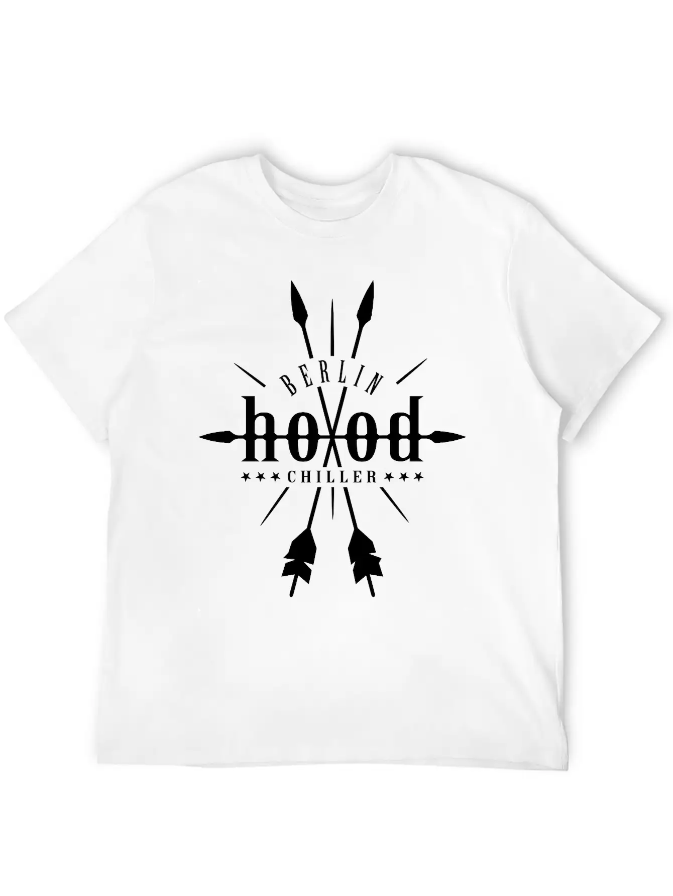 Hood Robin Hood Chiller Berlin Unisex Short Sleeve Soft Cotton T-Shirt – Casual Everyday Wear