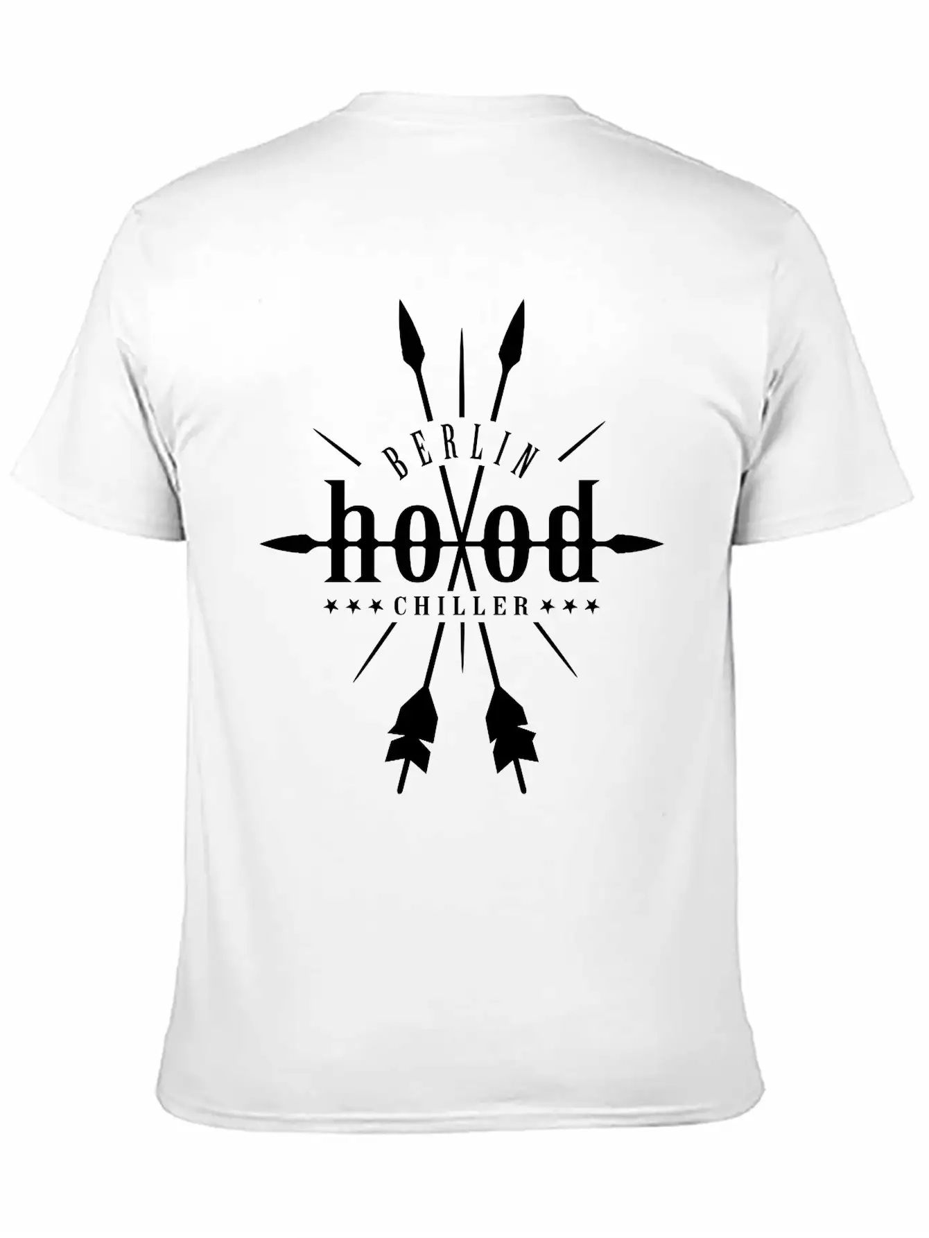 Hood Robin Hood Chiller Berlin Unisex Short Sleeve Soft Cotton T-Shirt – Casual Everyday Wear