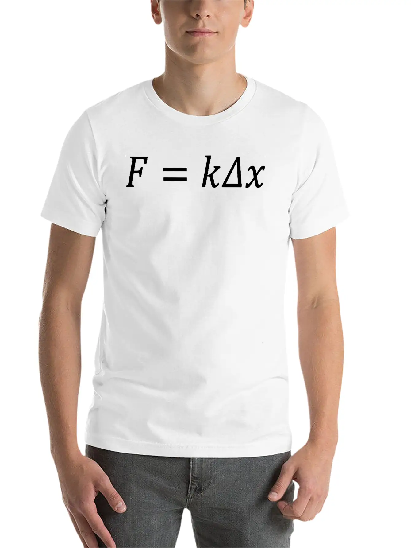 Hooke S Law For Linear Deformation Classical Essential Cotton Tee For Daily Outfits – Unisex Style