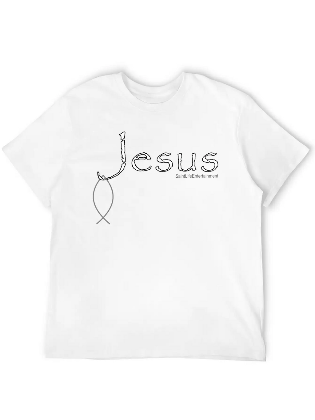 Hooked On Jesus Breathable Soft Cotton T-Shirt – Timeless Casual Look