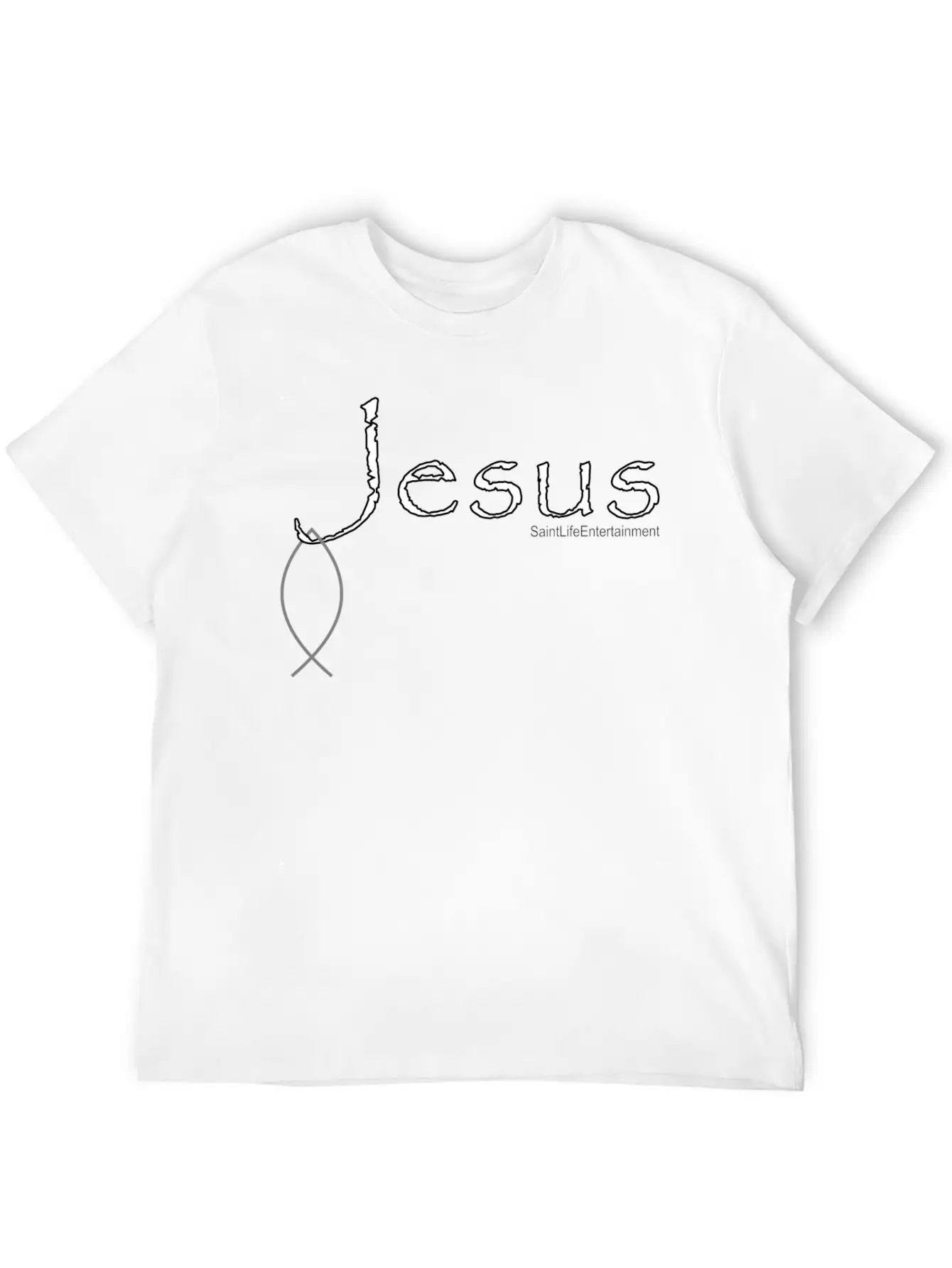 Hooked On Jesus Breathable Soft Cotton T-Shirt – Timeless Casual Look