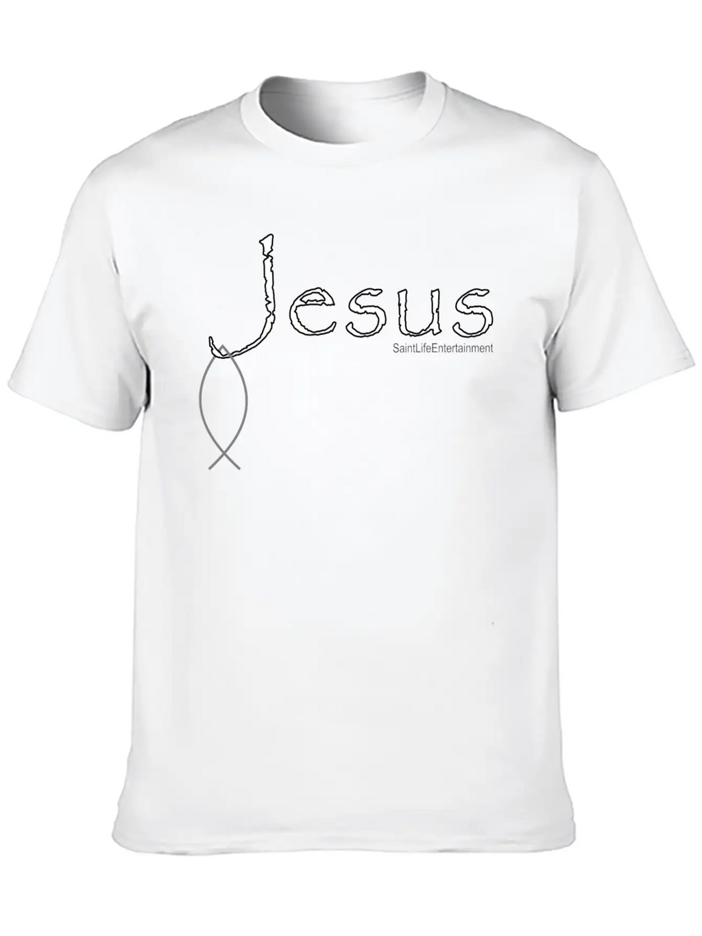 Hooked On Jesus Breathable Soft Cotton T-Shirt – Timeless Casual Look