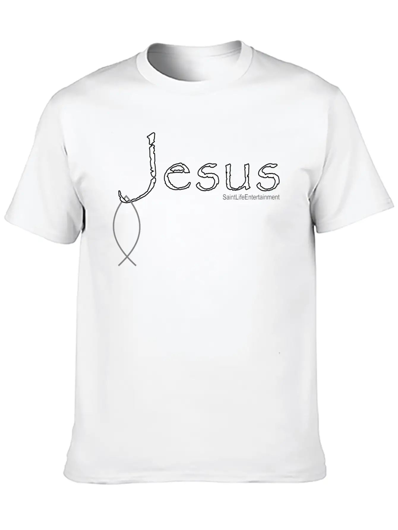 Hooked On Jesus Breathable Soft Cotton T-Shirt – Timeless Casual Look