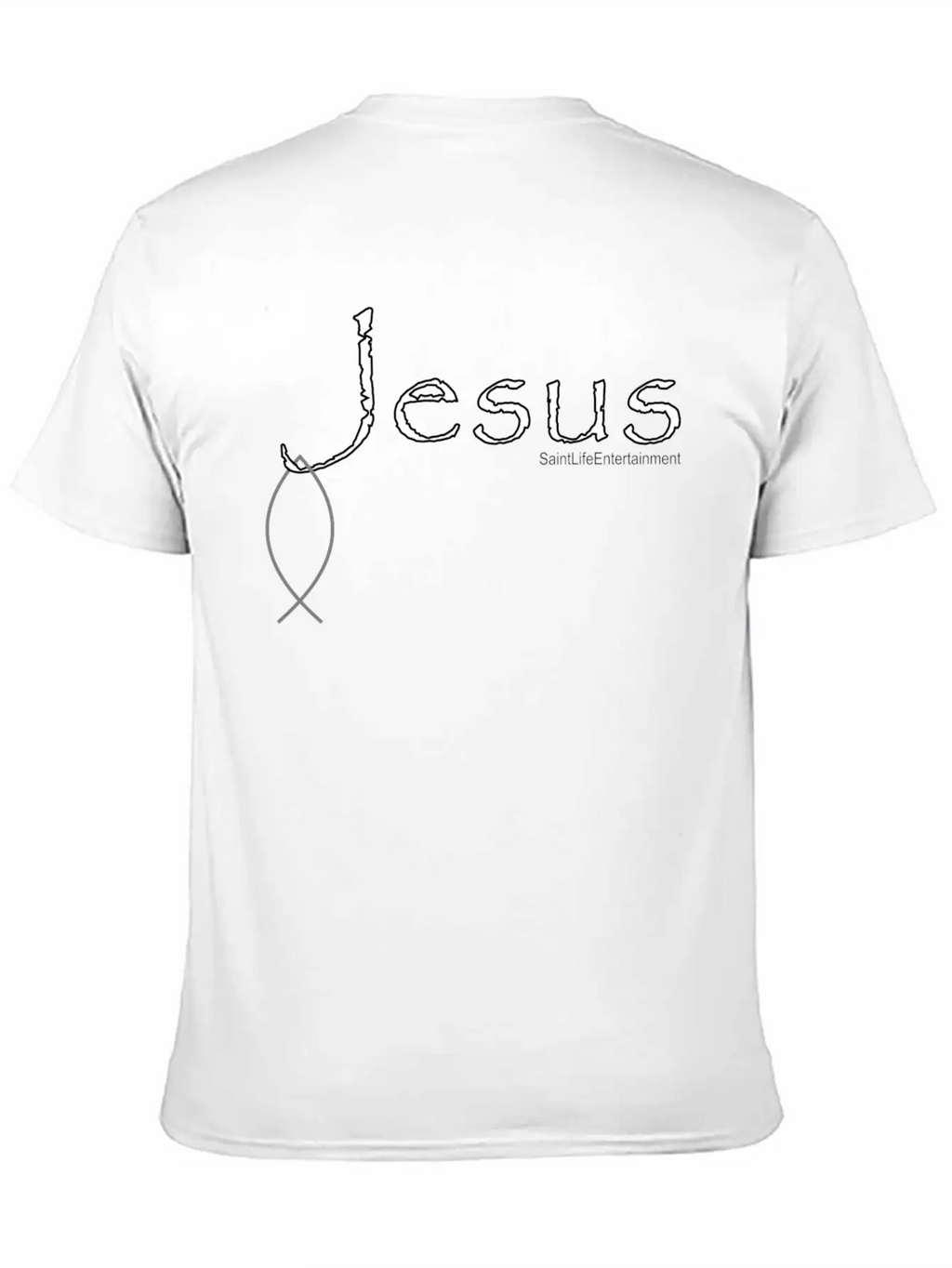 Hooked On Jesus Breathable Soft Cotton T-Shirt – Timeless Casual Look