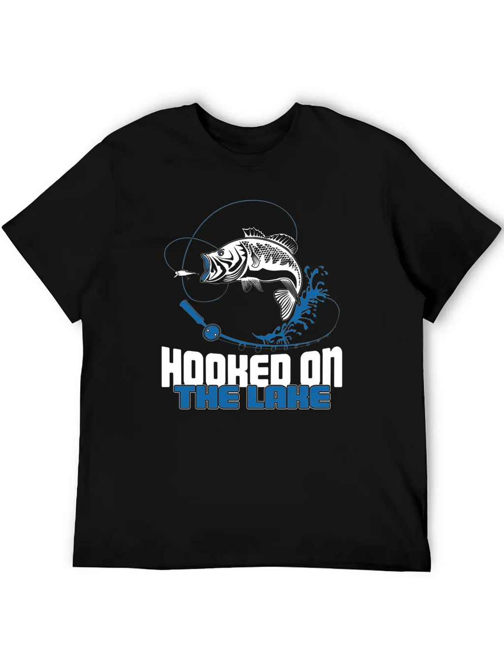 Hooked On The Lake Unisex Casual T-Shirt – Clean Design For Daily Comfort