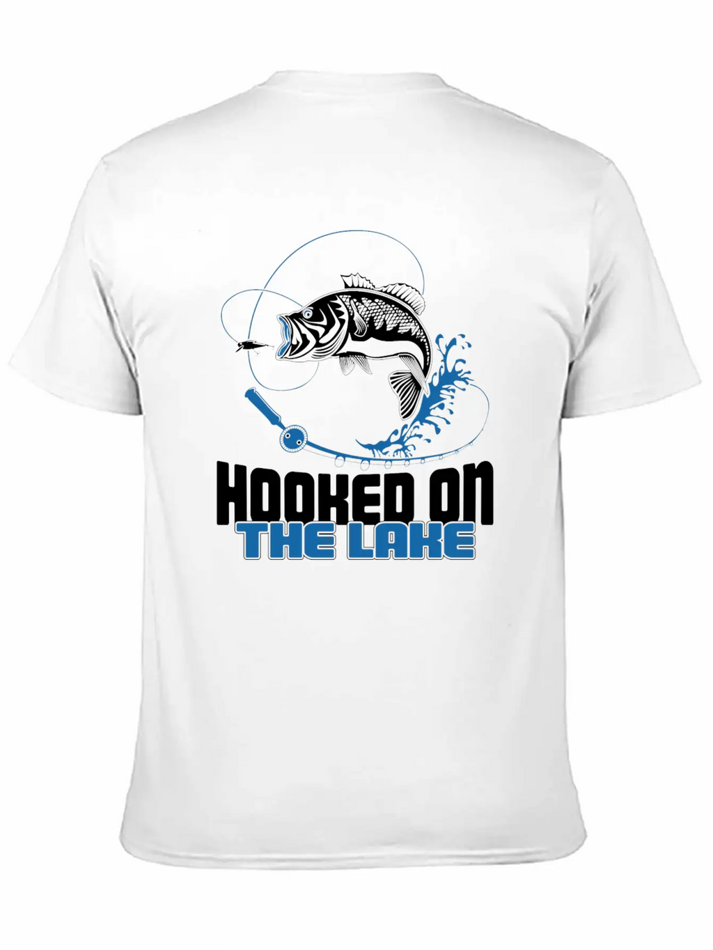 Hooked On The Lake Unisex Casual T-Shirt – Clean Design For Daily Comfort