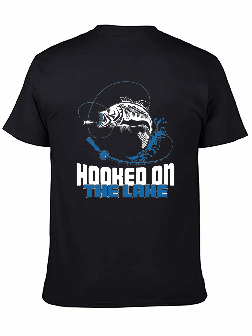 Hooked On The Lake Unisex Casual T-Shirt – Clean Design For Daily Comfort