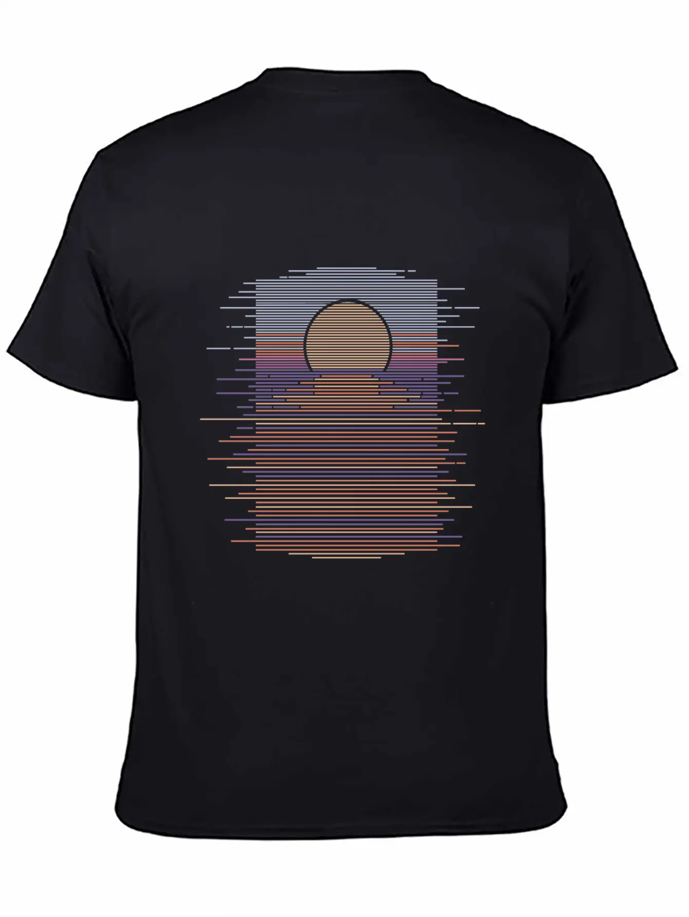 HORIZON SUNSET Unisex Short Sleeve Soft Cotton T-Shirt – Casual Everyday Wear